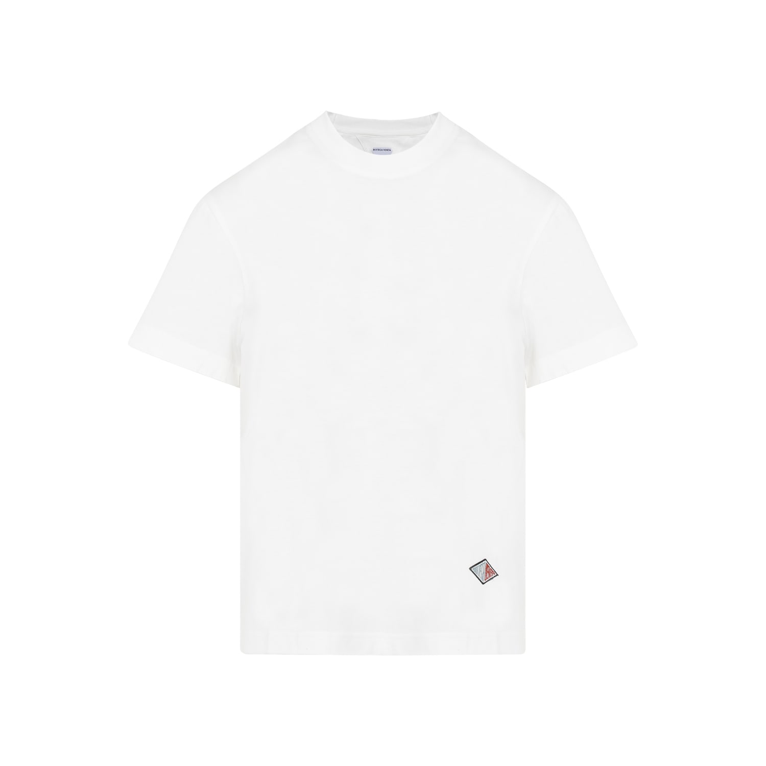 Shop Bottega Veneta Cotton T-shirt In Chalk