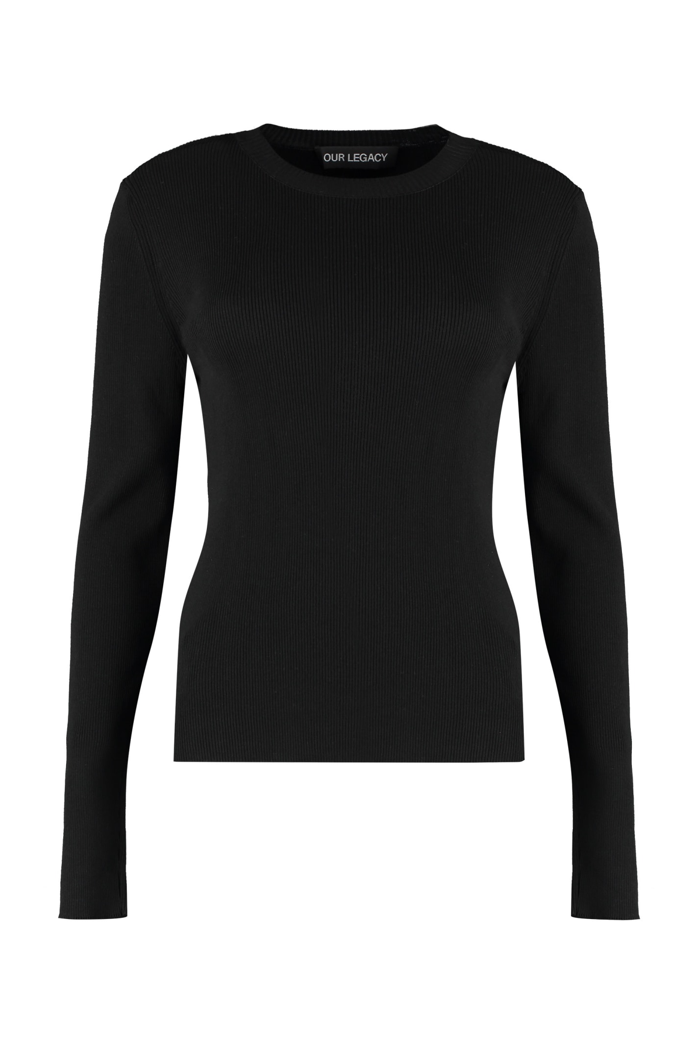 Shop Our Legacy Compact Long Sleeve T-shirt In Black