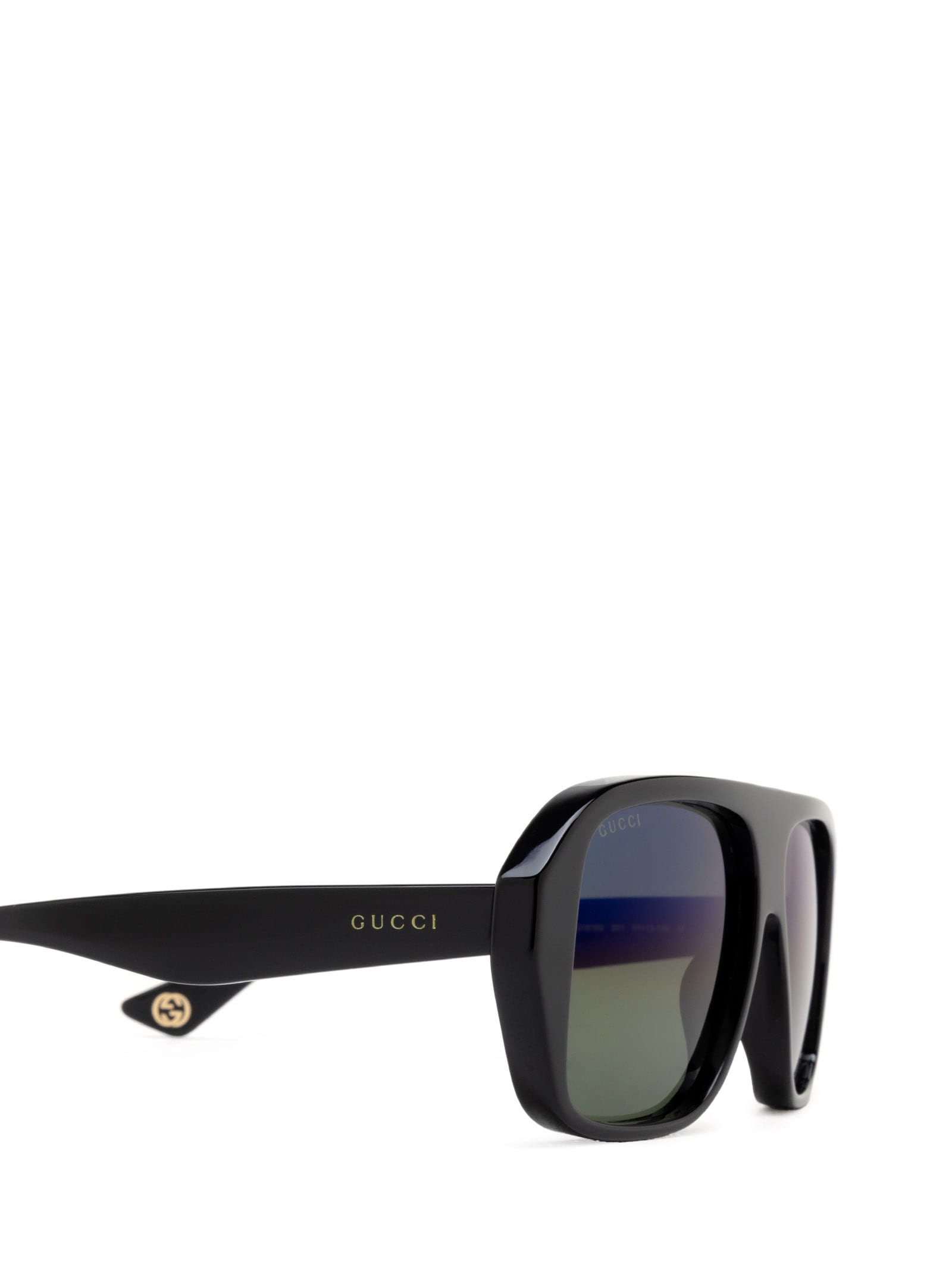 Shop Gucci Gg1615s Black Sunglasses
