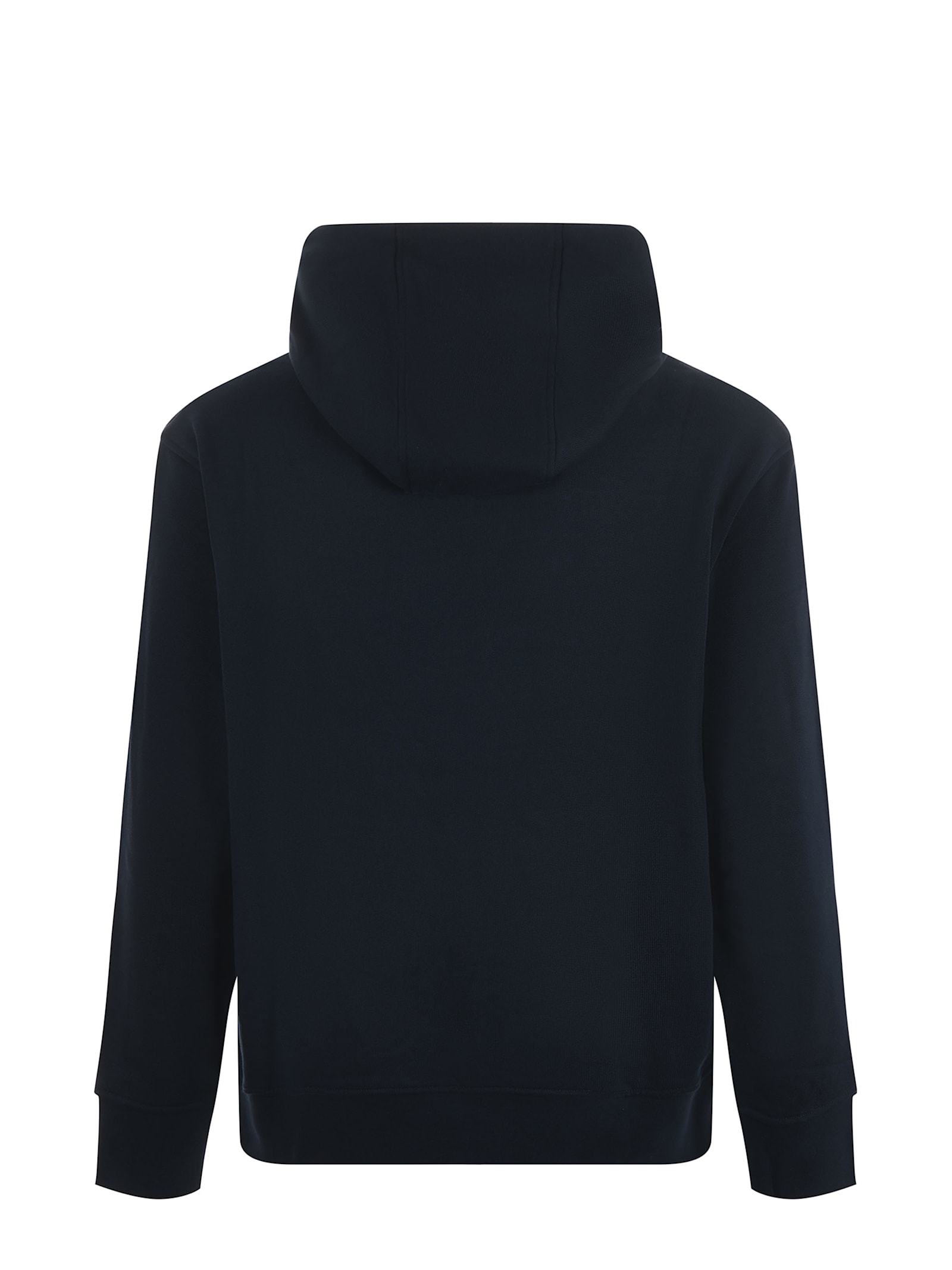 Shop Emporio Armani Cotton Sweatshirt. In Blue