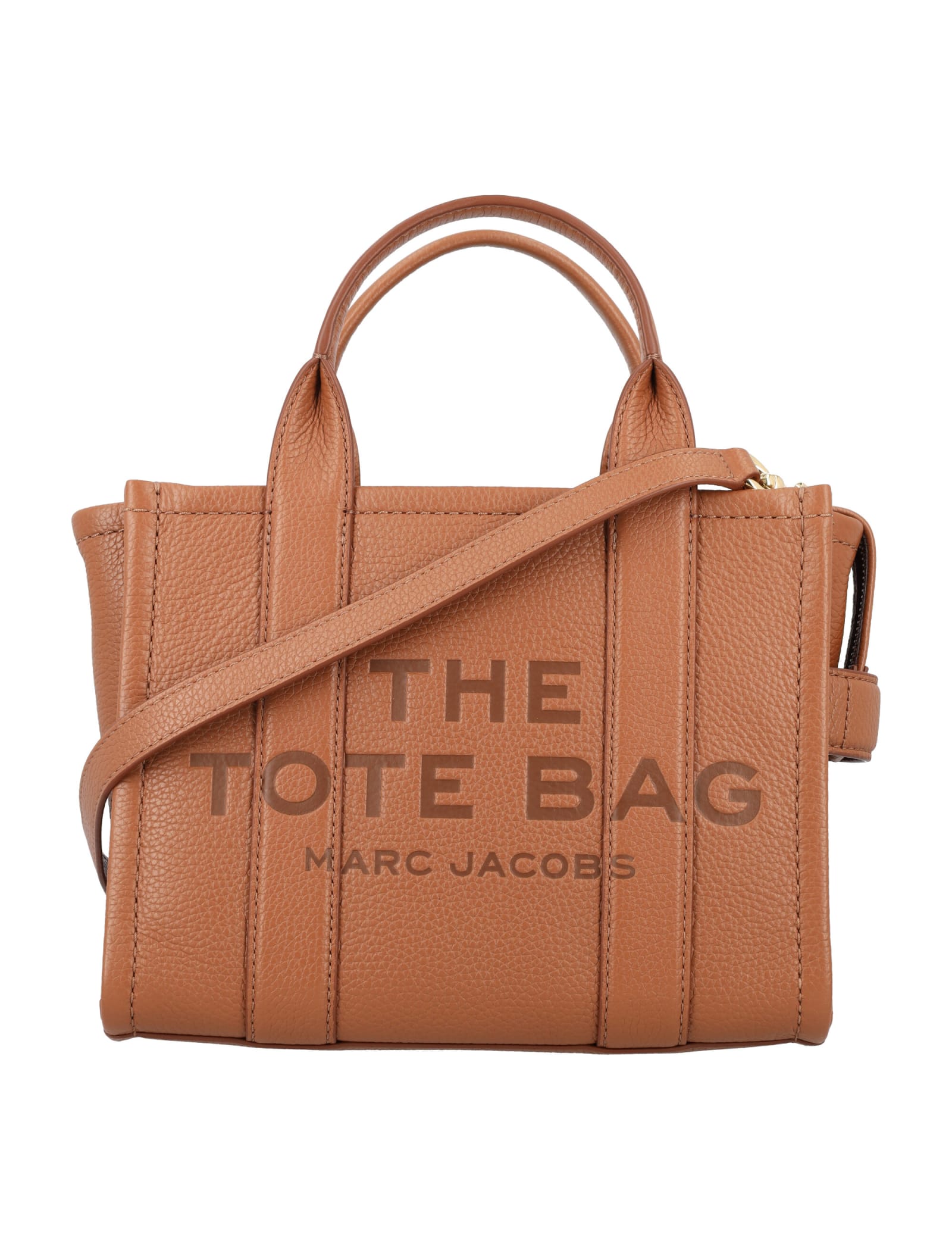 Shop Marc Jacobs The Mini Tote Leather Bag In Argan Oil