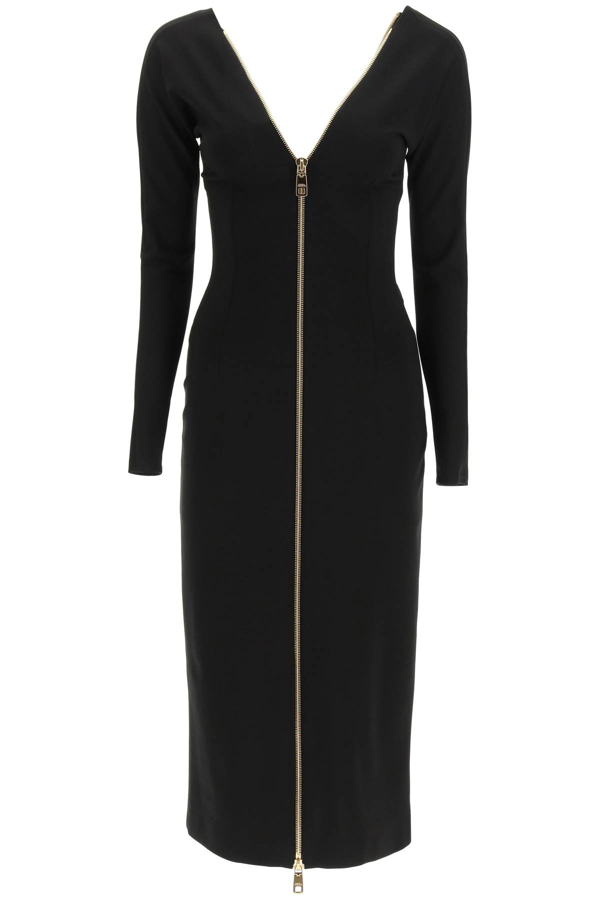Dolce & Gabbana Longuette Jersey Dress With Zip