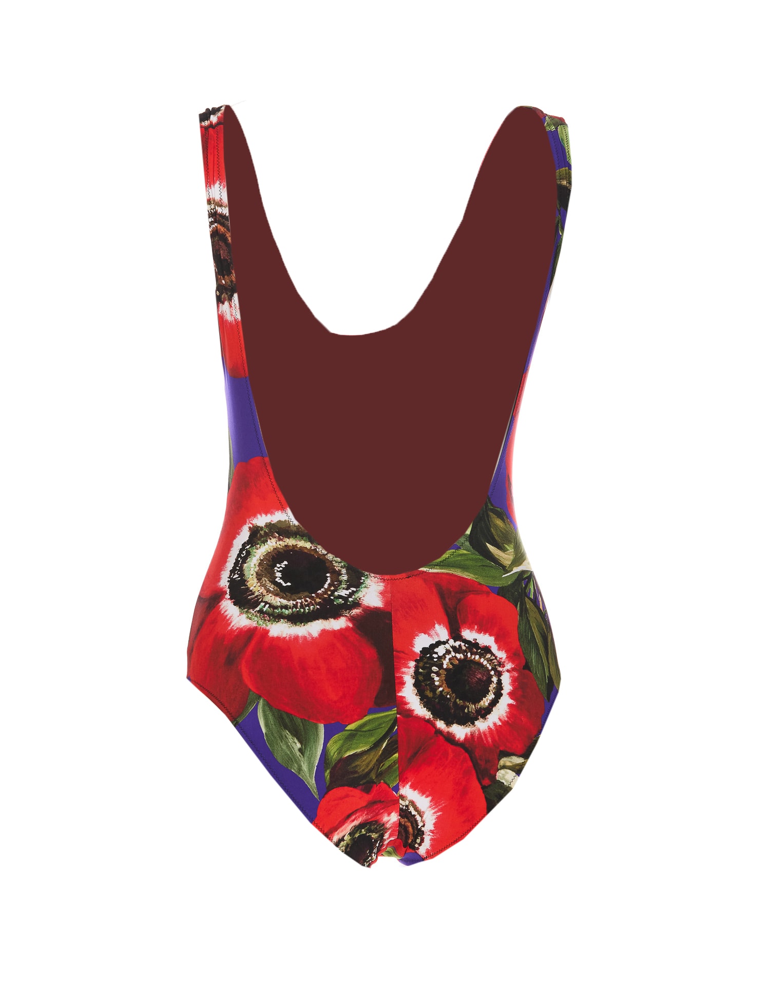 Shop Dolce & Gabbana Anemone Print One Piece Swimsuit In Multicolour