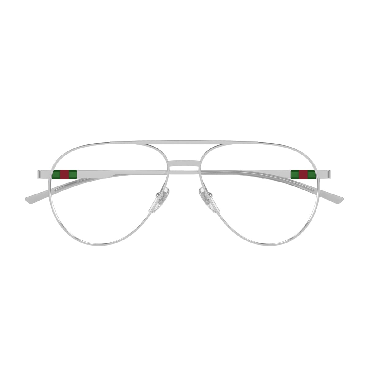 Gucci Gg1679o Linea Web 001 Silver Trasparent Glasses