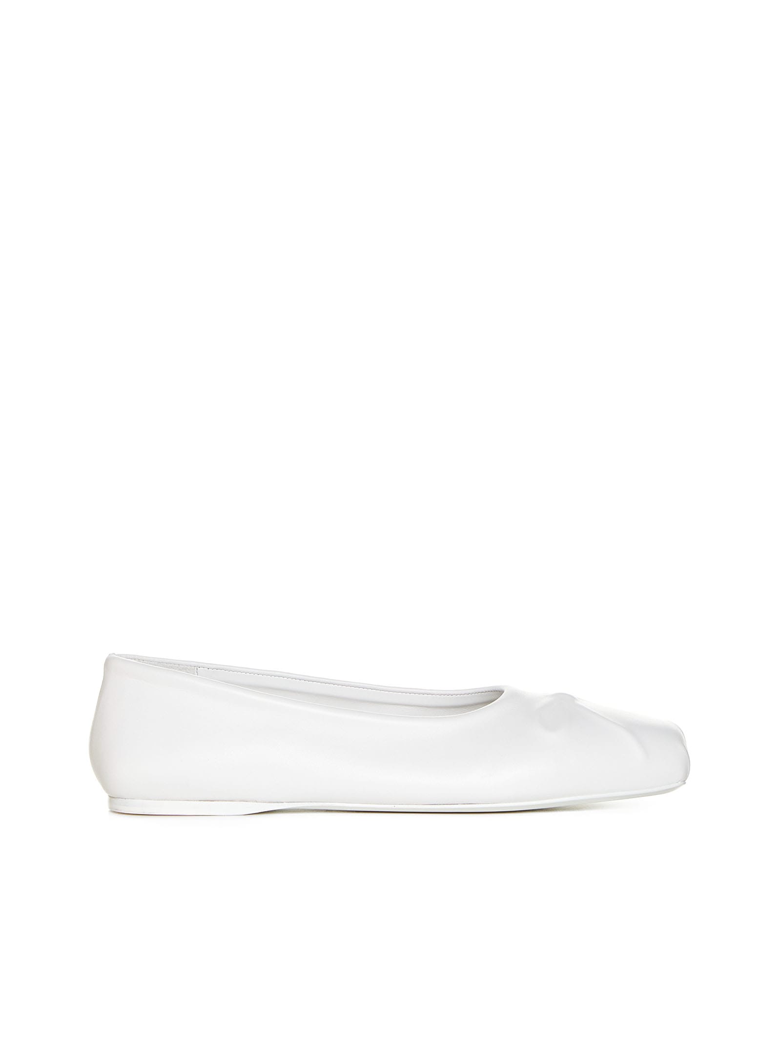 Shop Marni Flat Shoes In Lily White