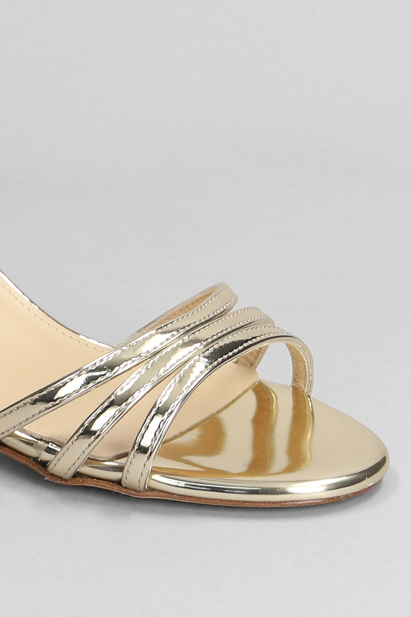 Shop Fabio Rusconi Sandals In Platinum Leather