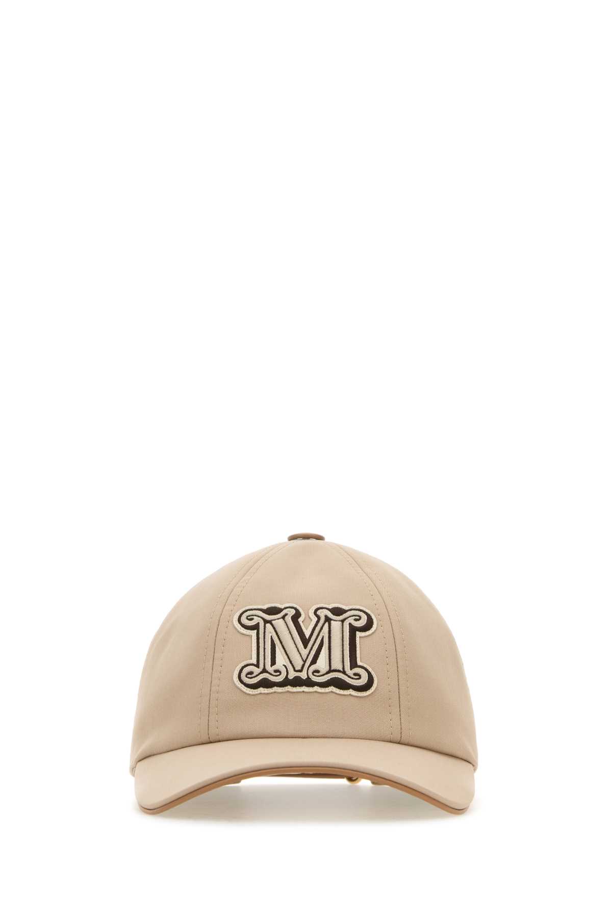 Shop Max Mara Sand Cotton Libero Baseball Cap In Sabbia