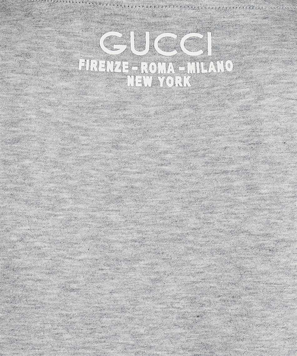 Shop Gucci Cotton T-shirt In Heather Grey