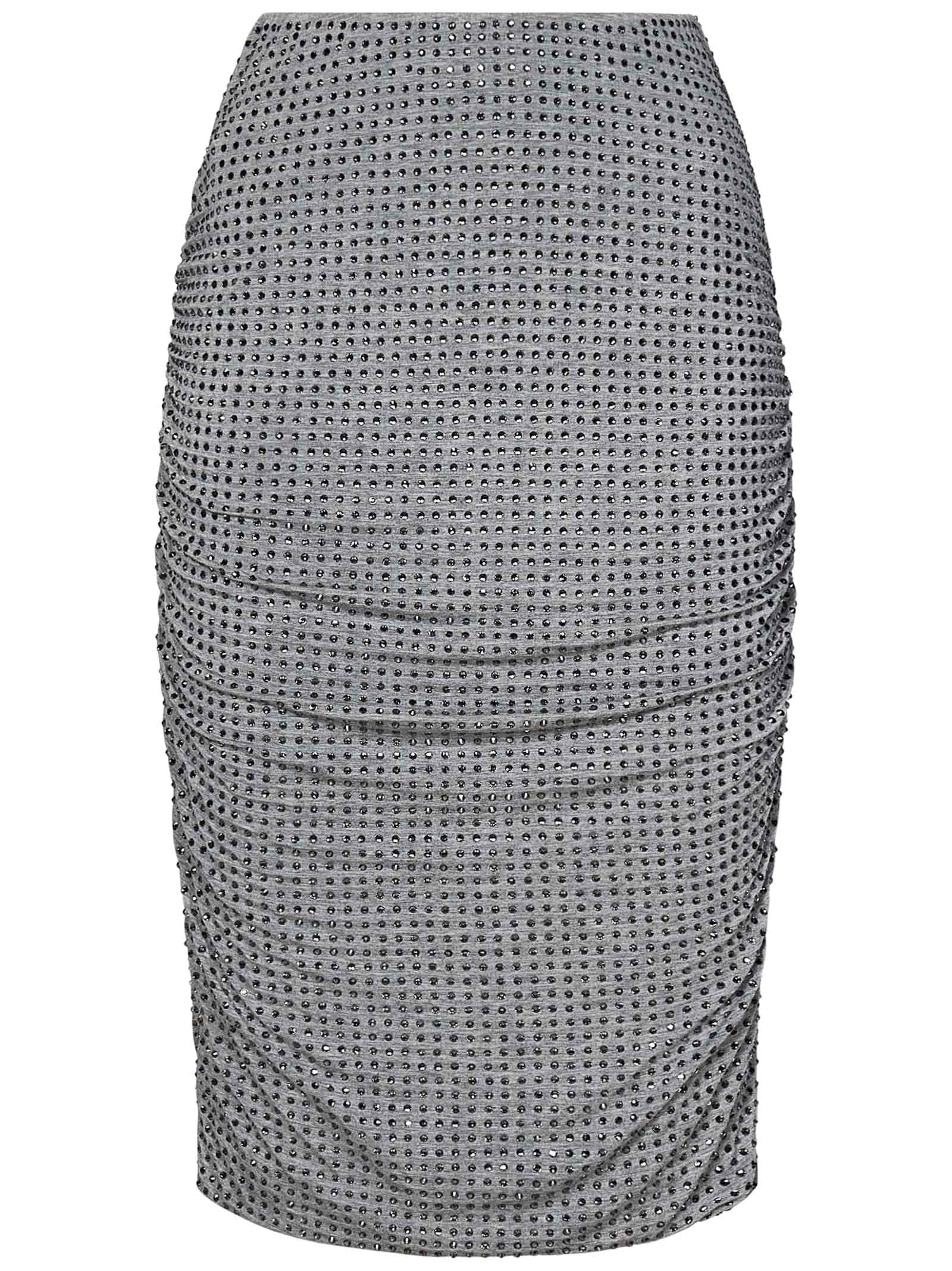 Shop Pinko Kedrin Skirt In Grey