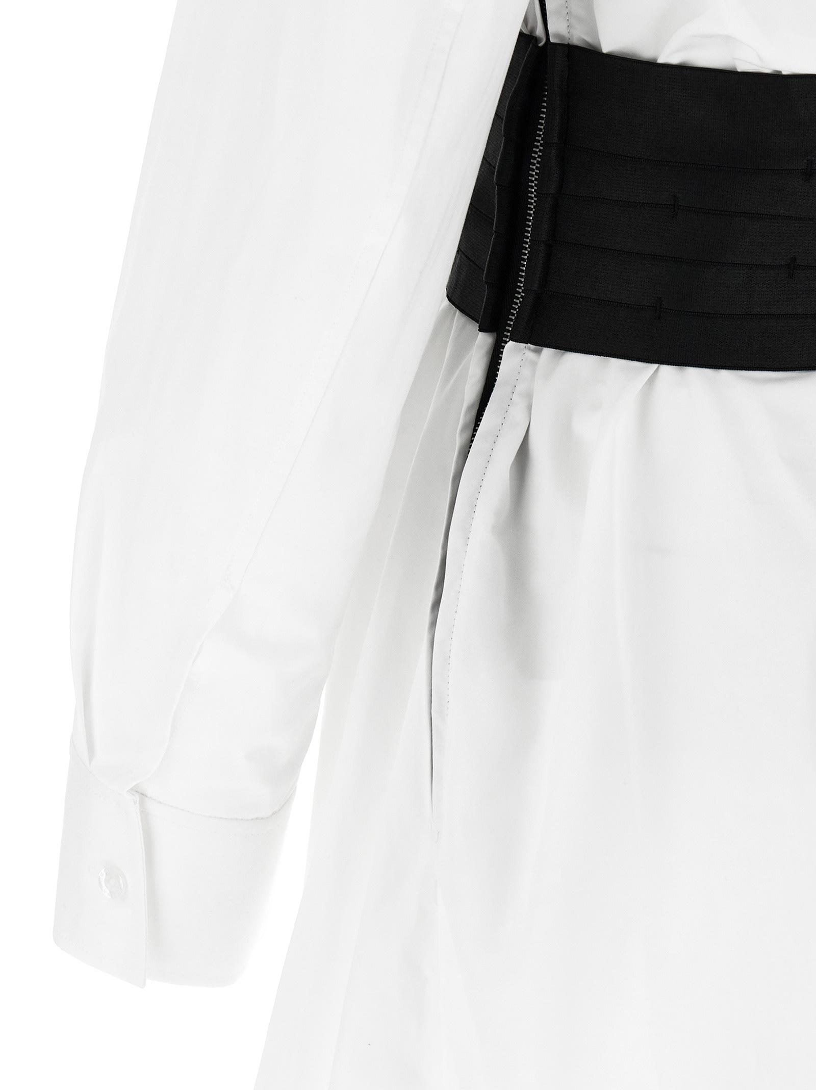 Alexander Wang Deconstructed Mini Dress In Neutral