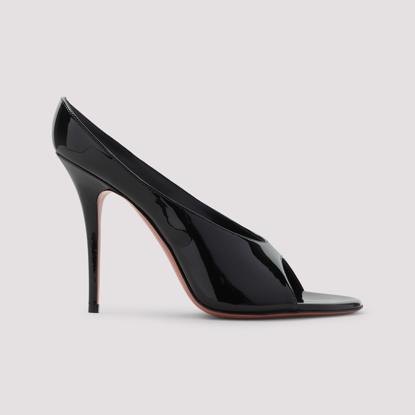 Amina Muaddi Anok Leather Sandals In Black