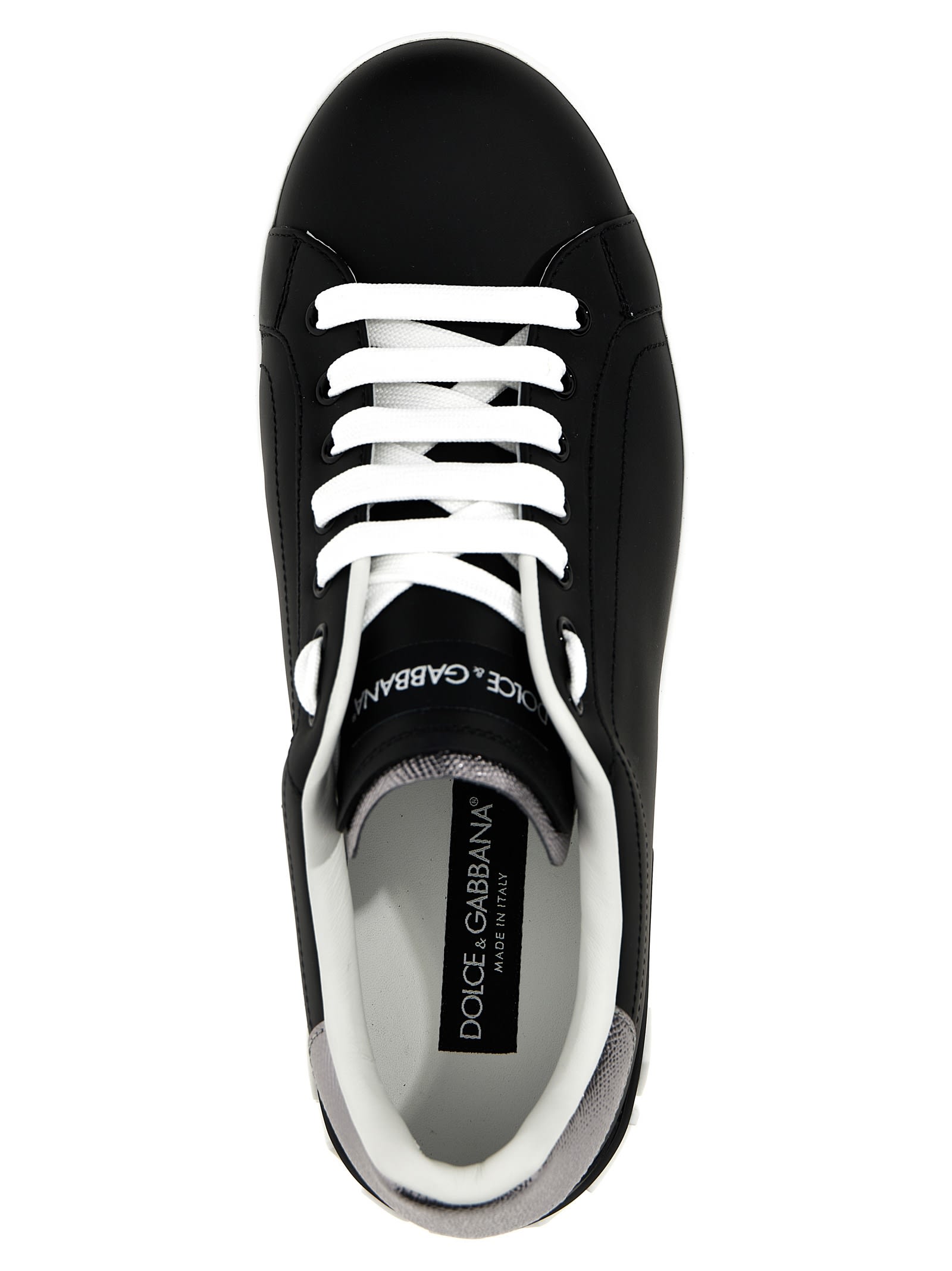 Shop Dolce & Gabbana Portofino Sneakers In Black