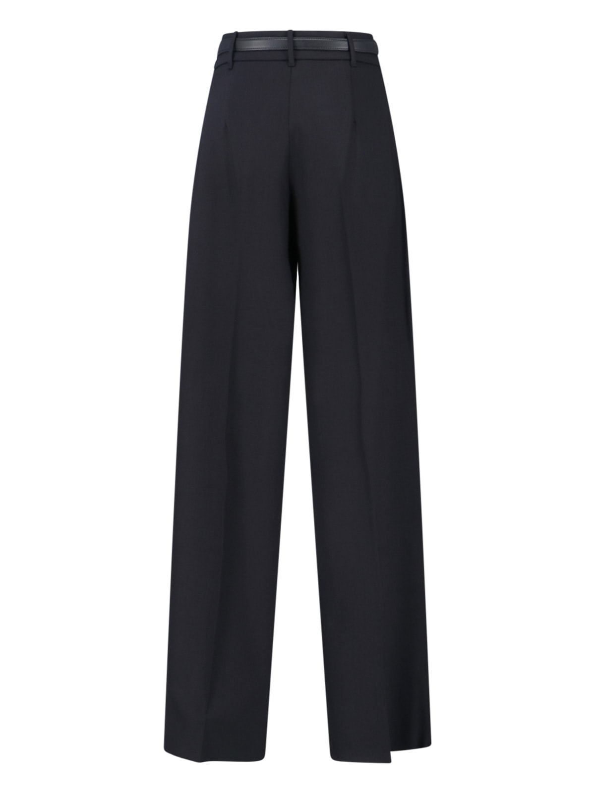 Max Mara Belted Pants In Black