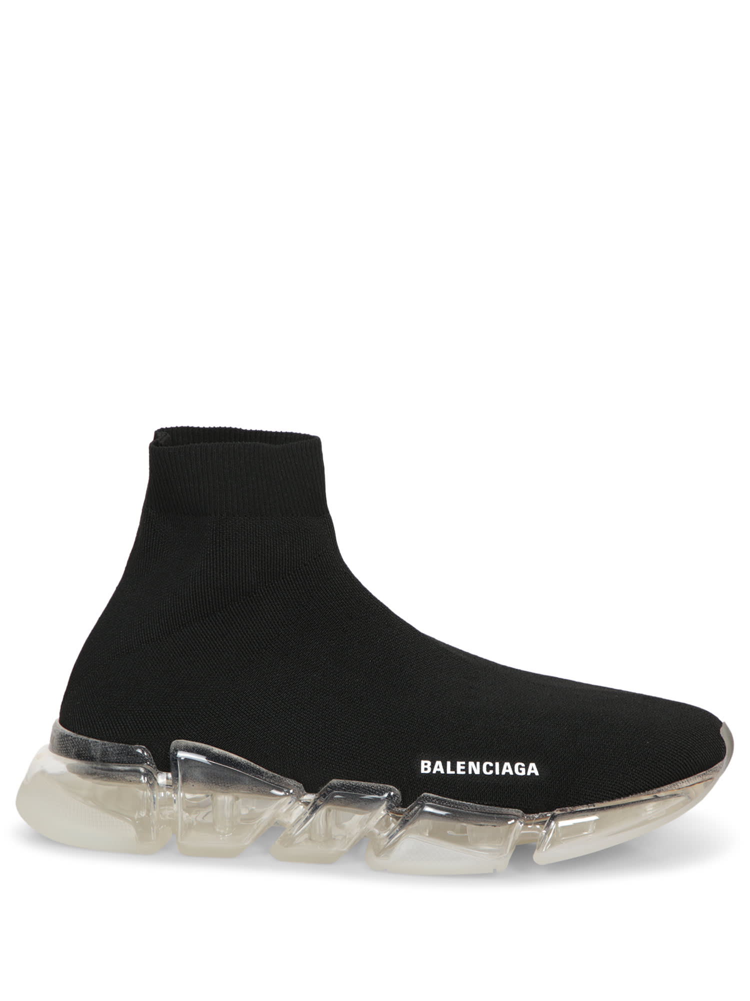 Shop Balenciaga Speed 2.0 Stencil Black Sneakers