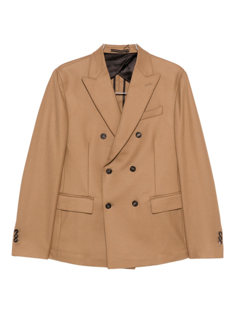 Incotex Double-breasted Blazer In Brown