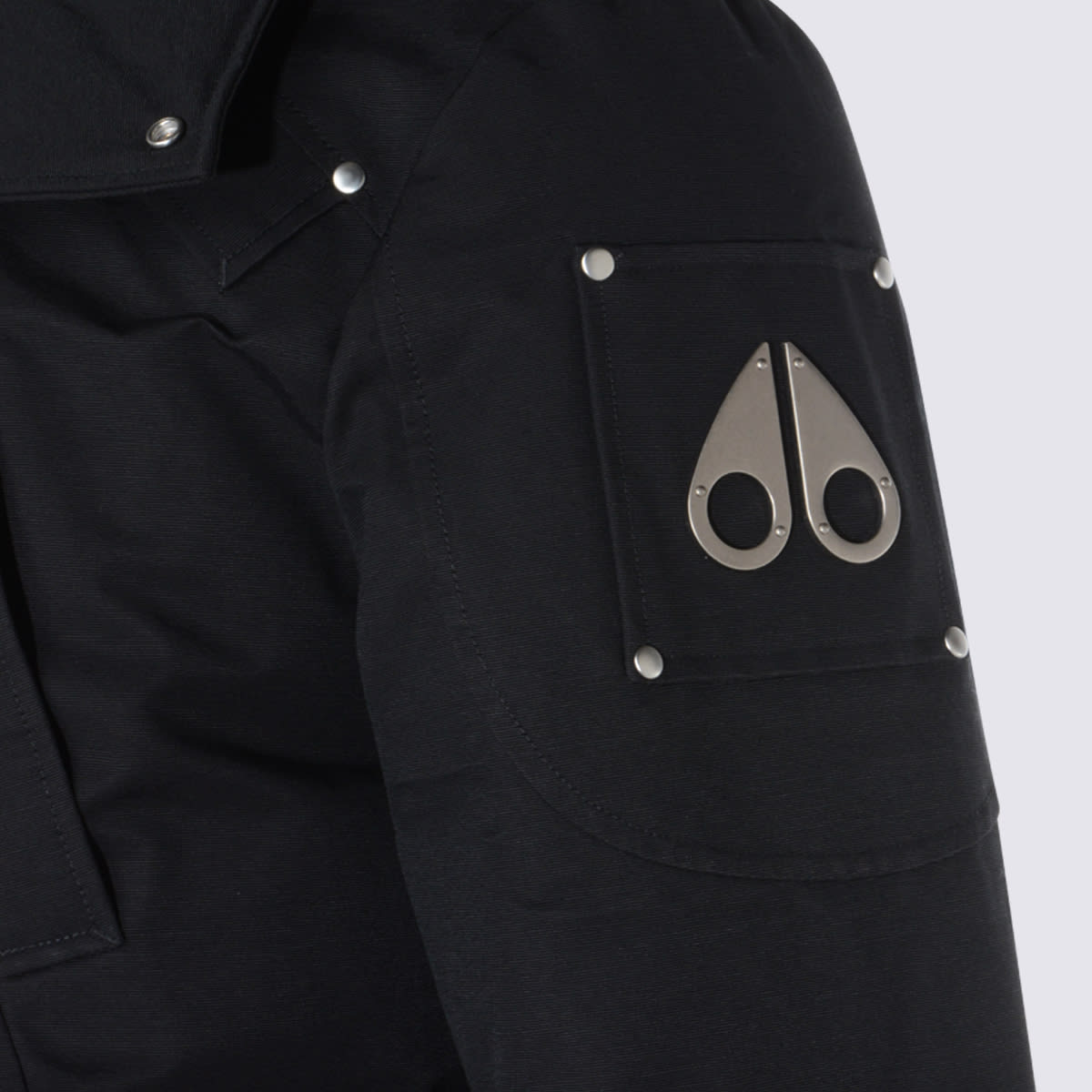 Moose Knuckles Original Ballistic Down Jacket In Black