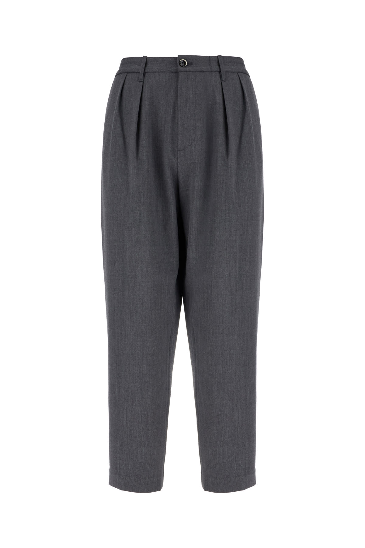 Nine In The Morning Graphite Stretch Wool Pants In Gray