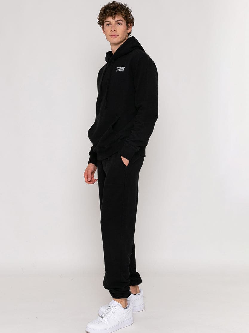 Shop Mc2 Saint Barth Black Track Pants Pantone Special Edition