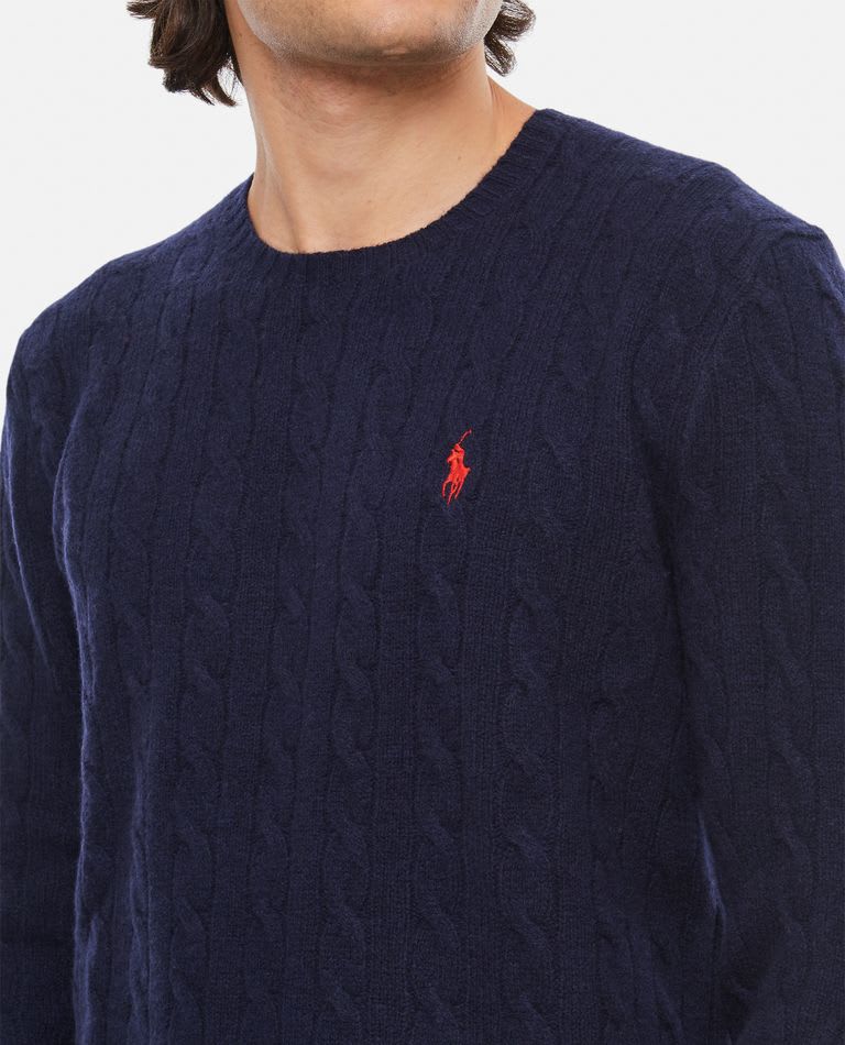 Shop Ralph Lauren Cable-knit Wool-cashmere Jumper