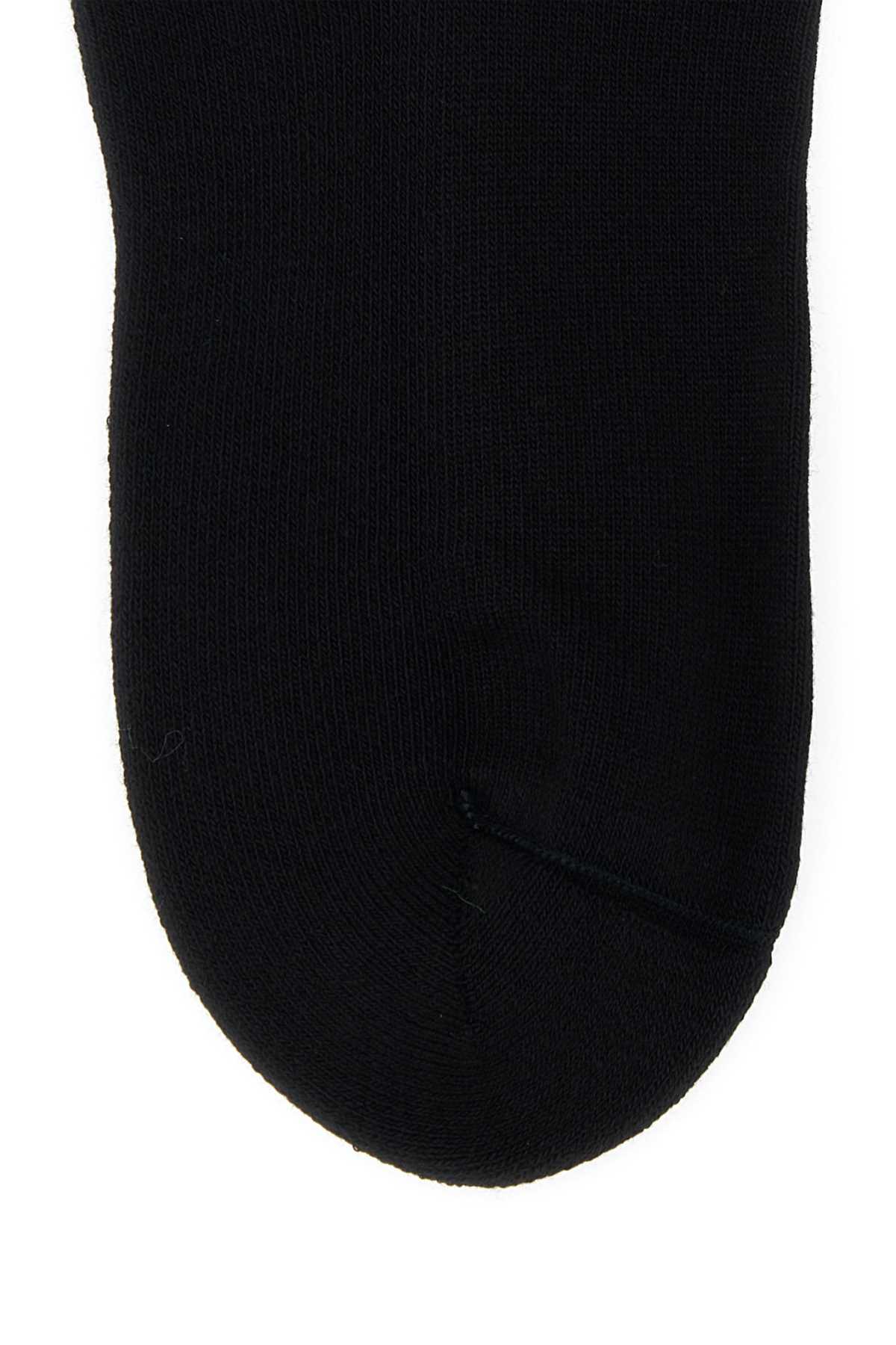Shop Burberry Black Stretch Cotton Blend Socks