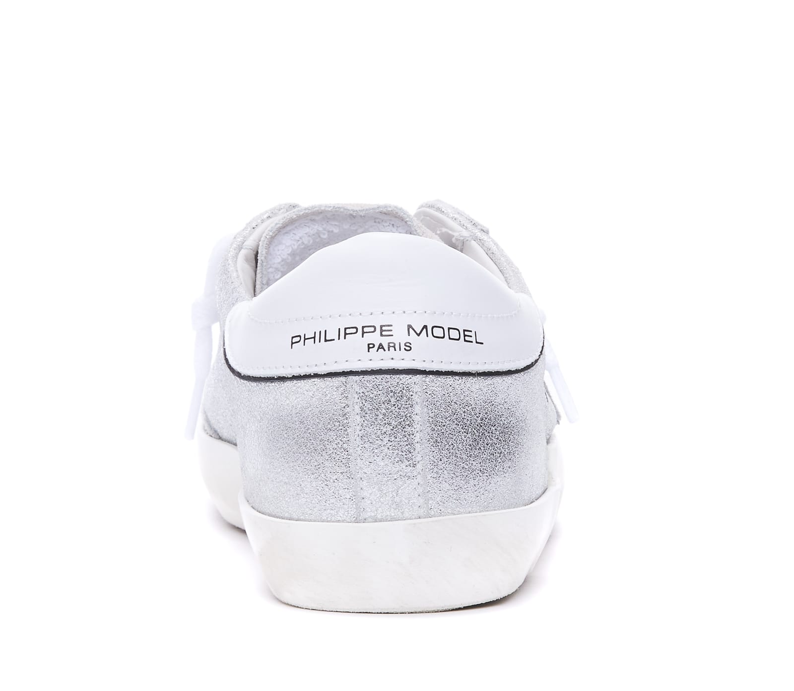Shop Philippe Model Prsx Sneakers In Argento