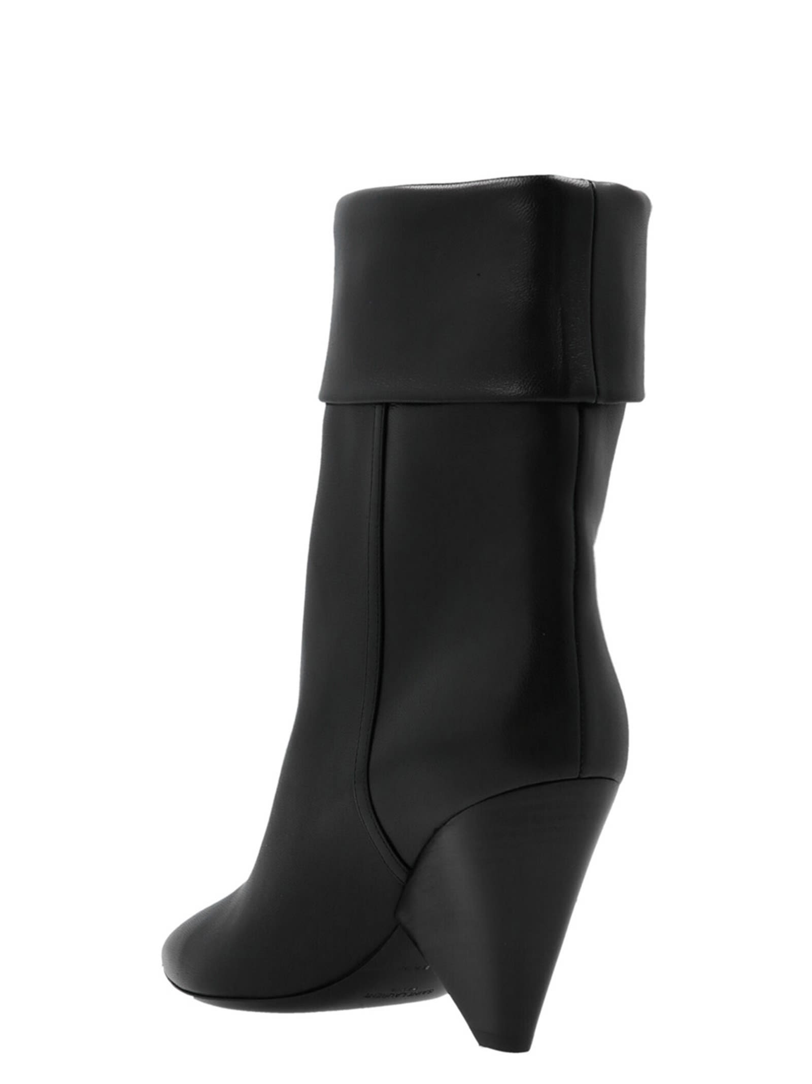 Shop Saint Laurent Nikki Ankle Boots In Black