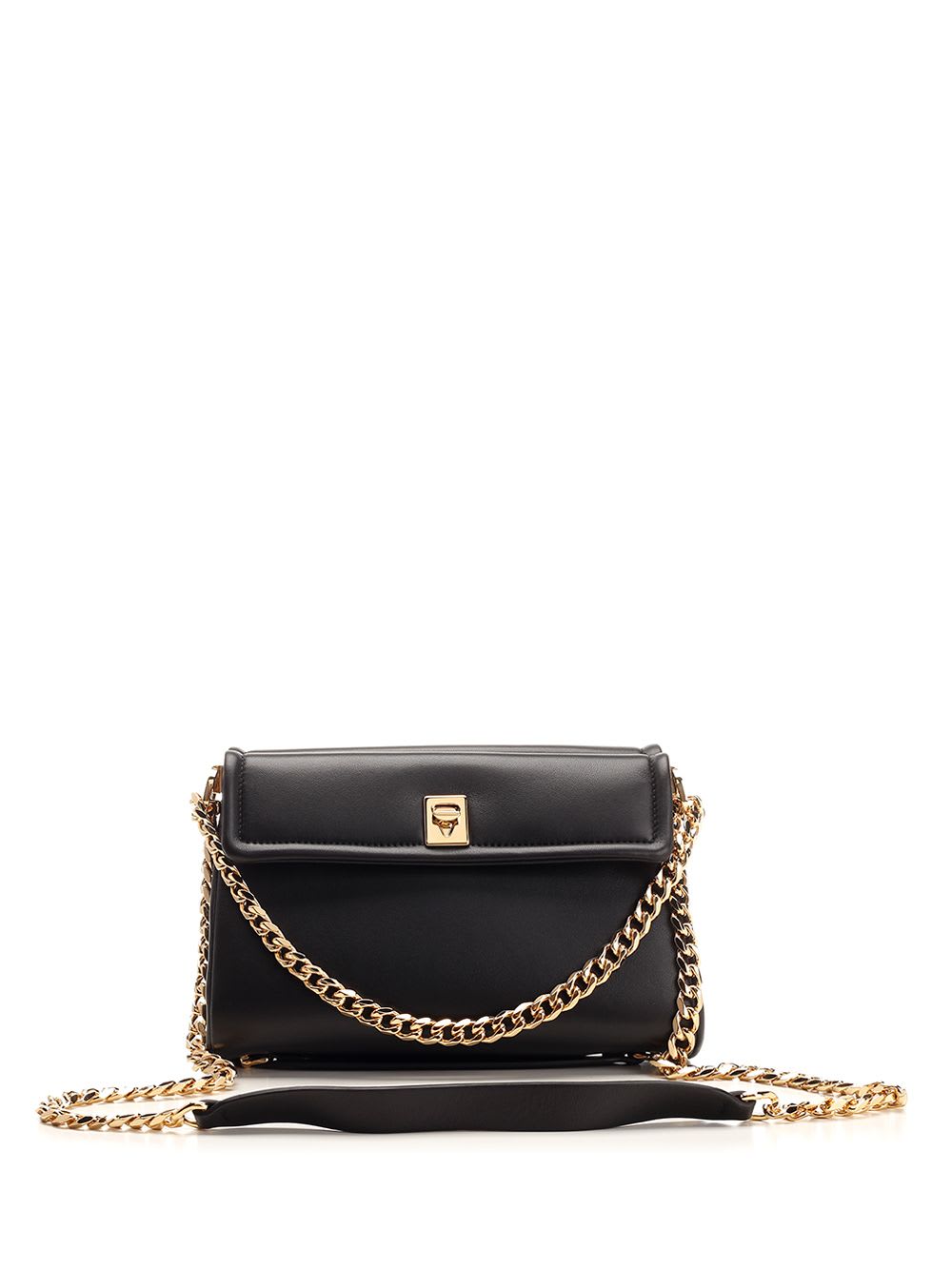 Shop Valentino Deluxe Nappa Shoulder Bag In Black