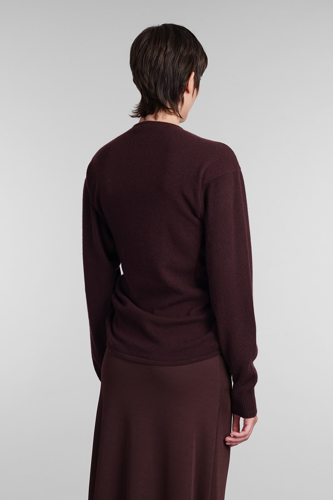 Shop Christopher Esber Knitwear In Bordeaux Cashmere