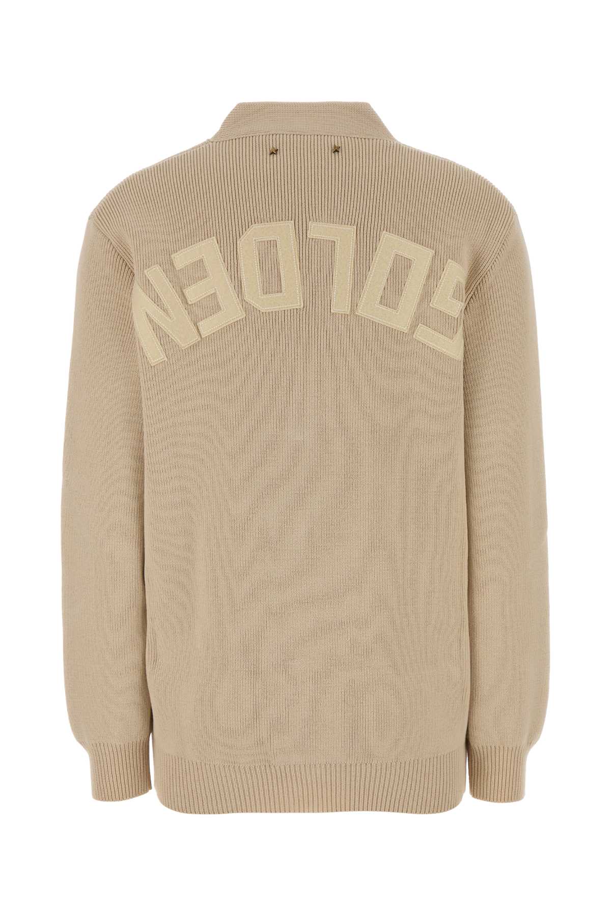 Golden Goose Cardigan Danielle In Misto Cotone Stretch Beige  Donna In Neutral