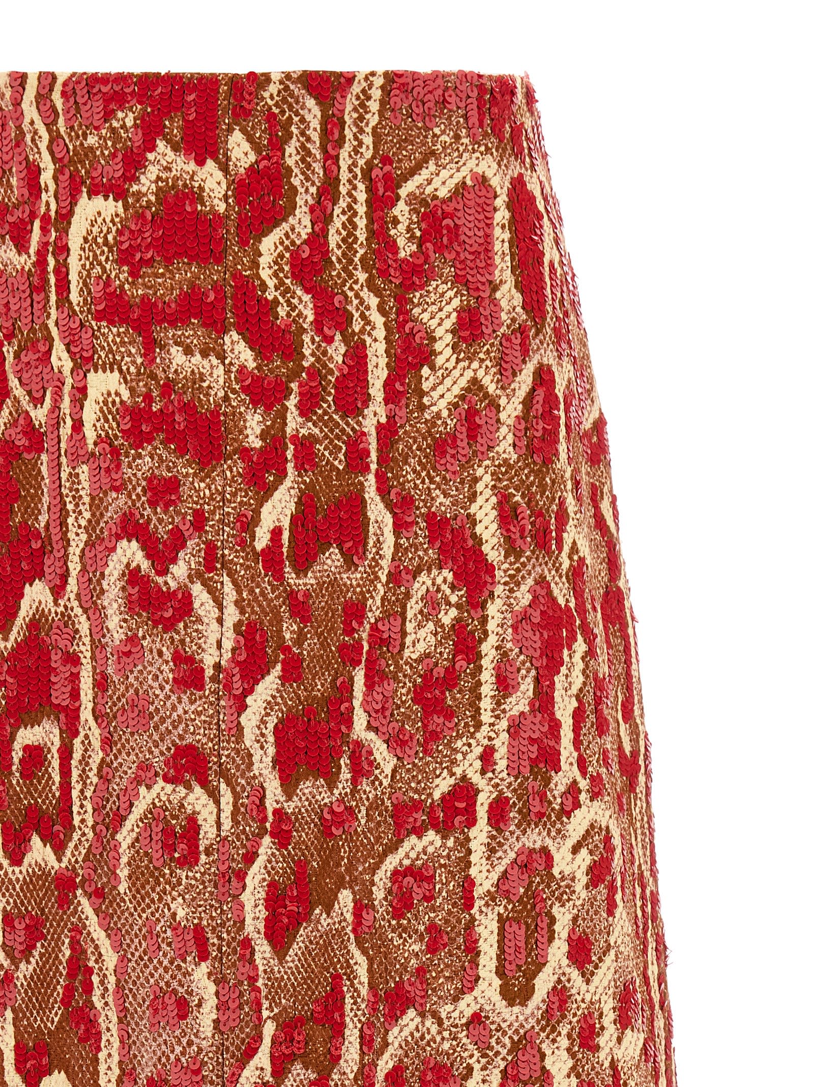 Shop Dries Van Noten Shera Bis Skirt In Multicolor