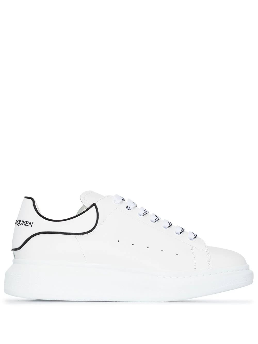 White Oversized Sneakers With Silicone Spoiler