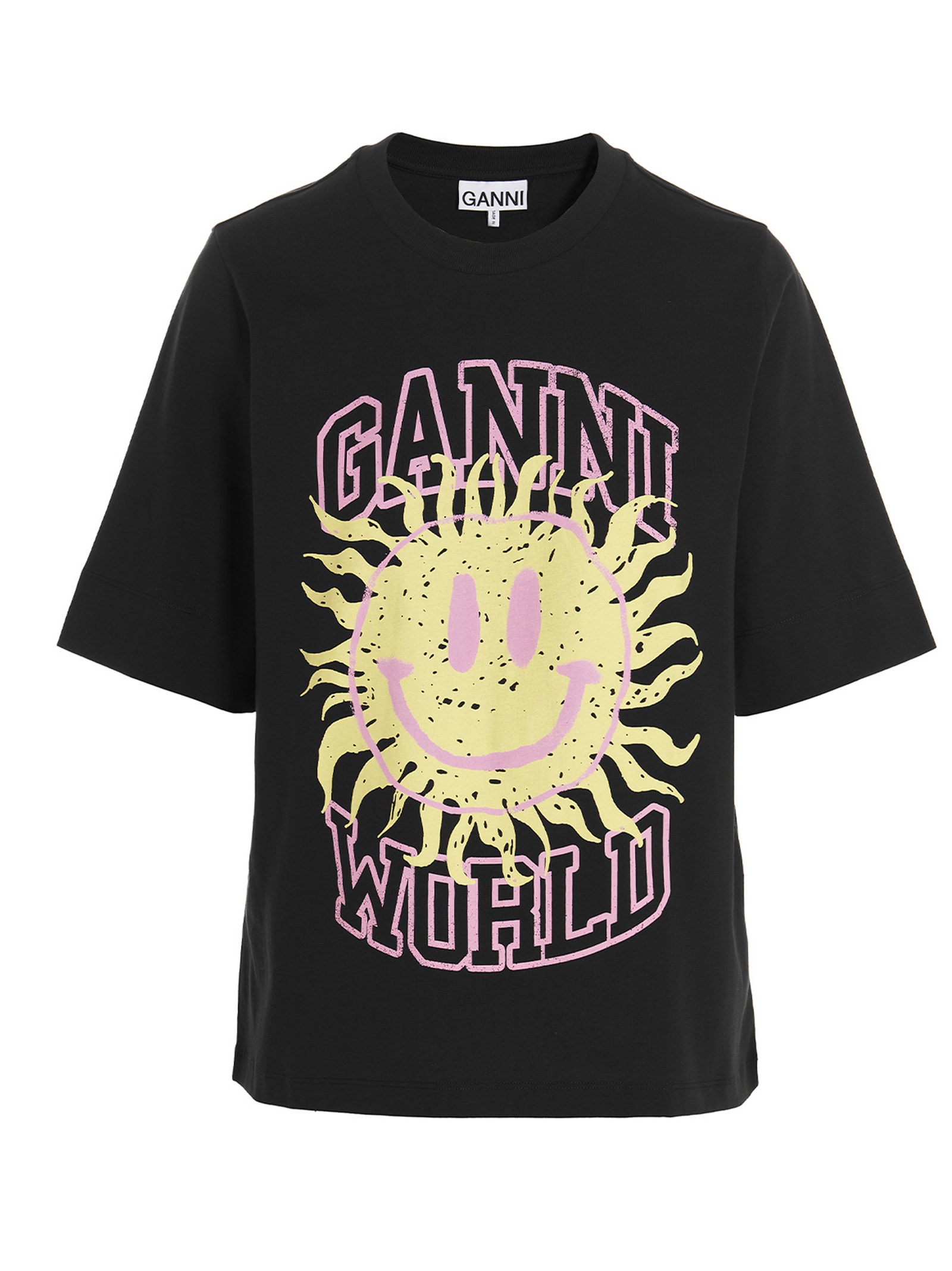 Ganni smiley World T-shirt
