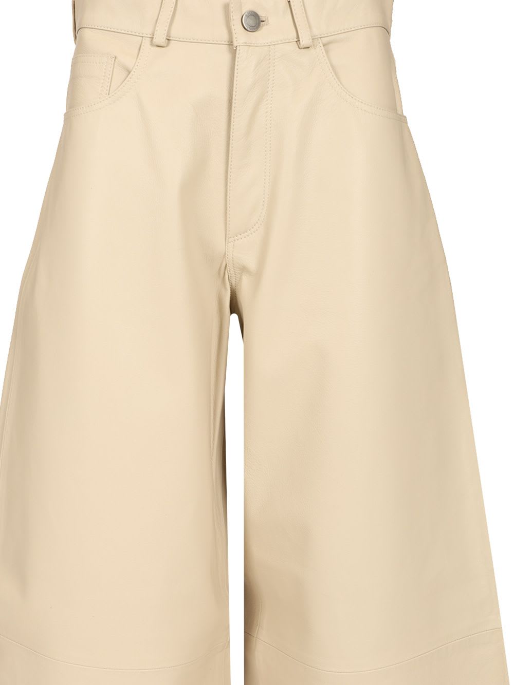 Haikure Bethany Leather Pants In Neutral