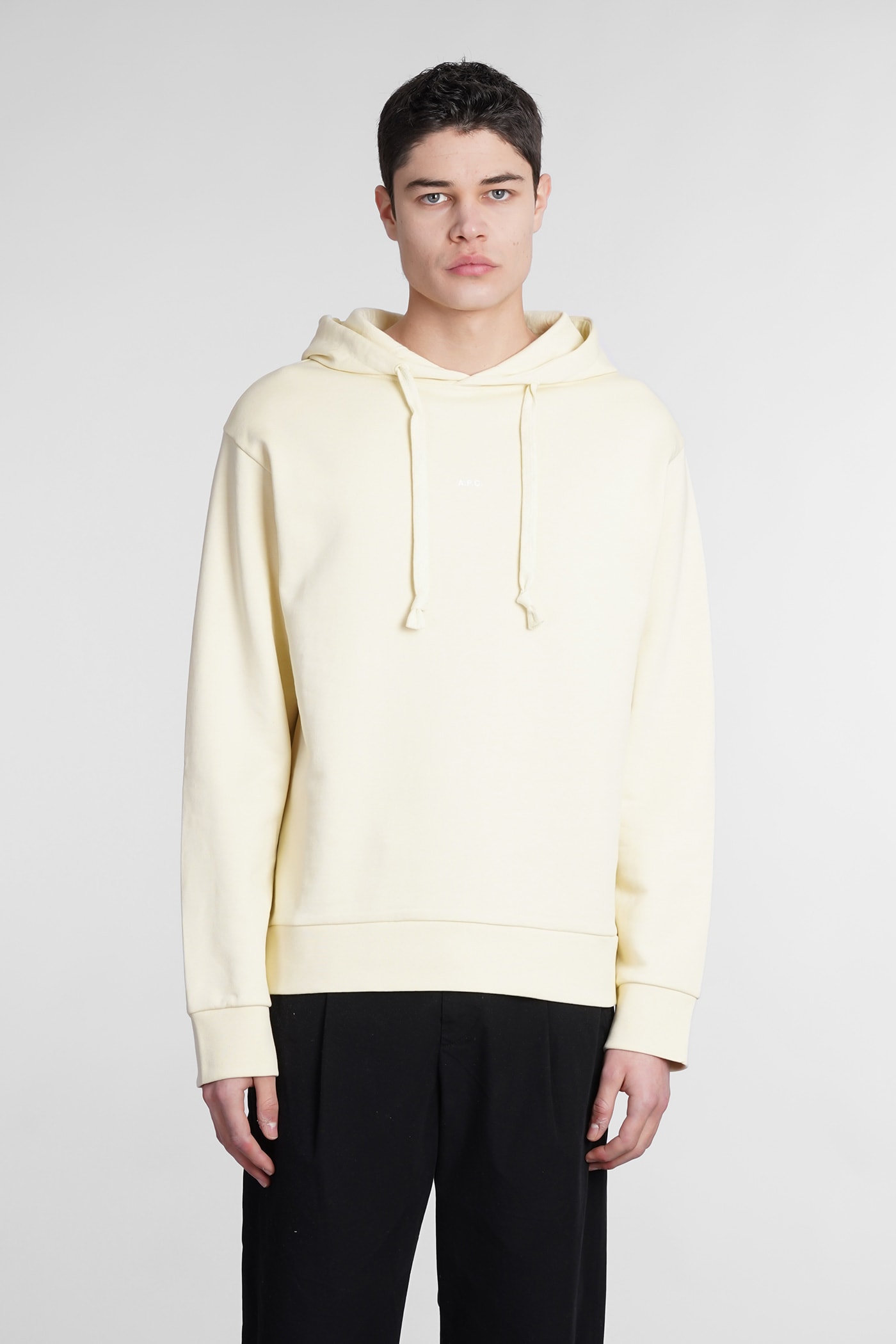 APC LARRY SWEATSHIRT IN YELLOW COTTON