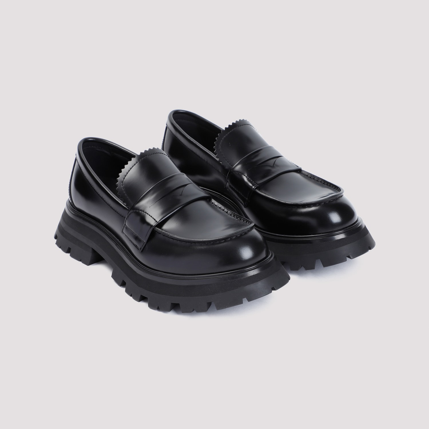 Shop Alexander Mcqueen Loafers In Black