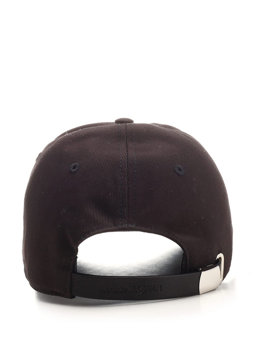 Shop Alexander Mcqueen Baseball Hat In Black/khaki