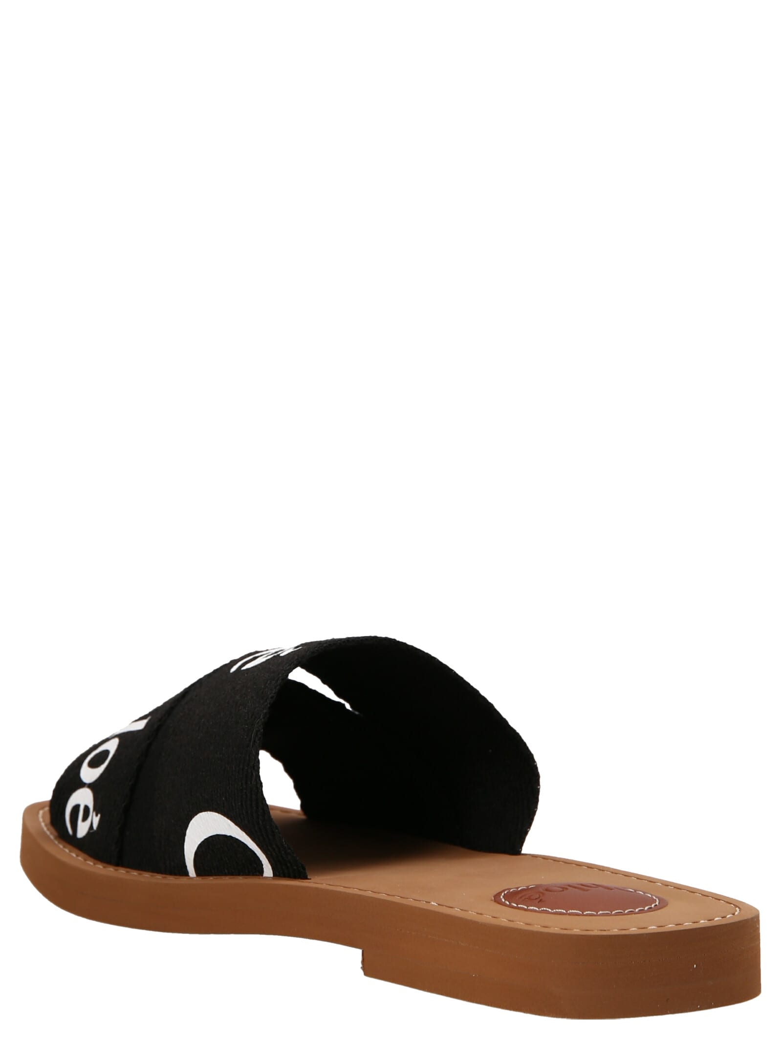 Shop Chloé Woody Sandals In Nero