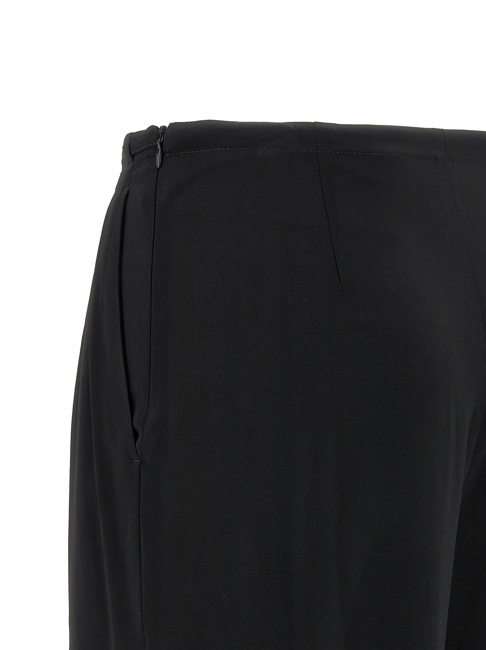 Shop Alberto Biani Pleat Pants In Black