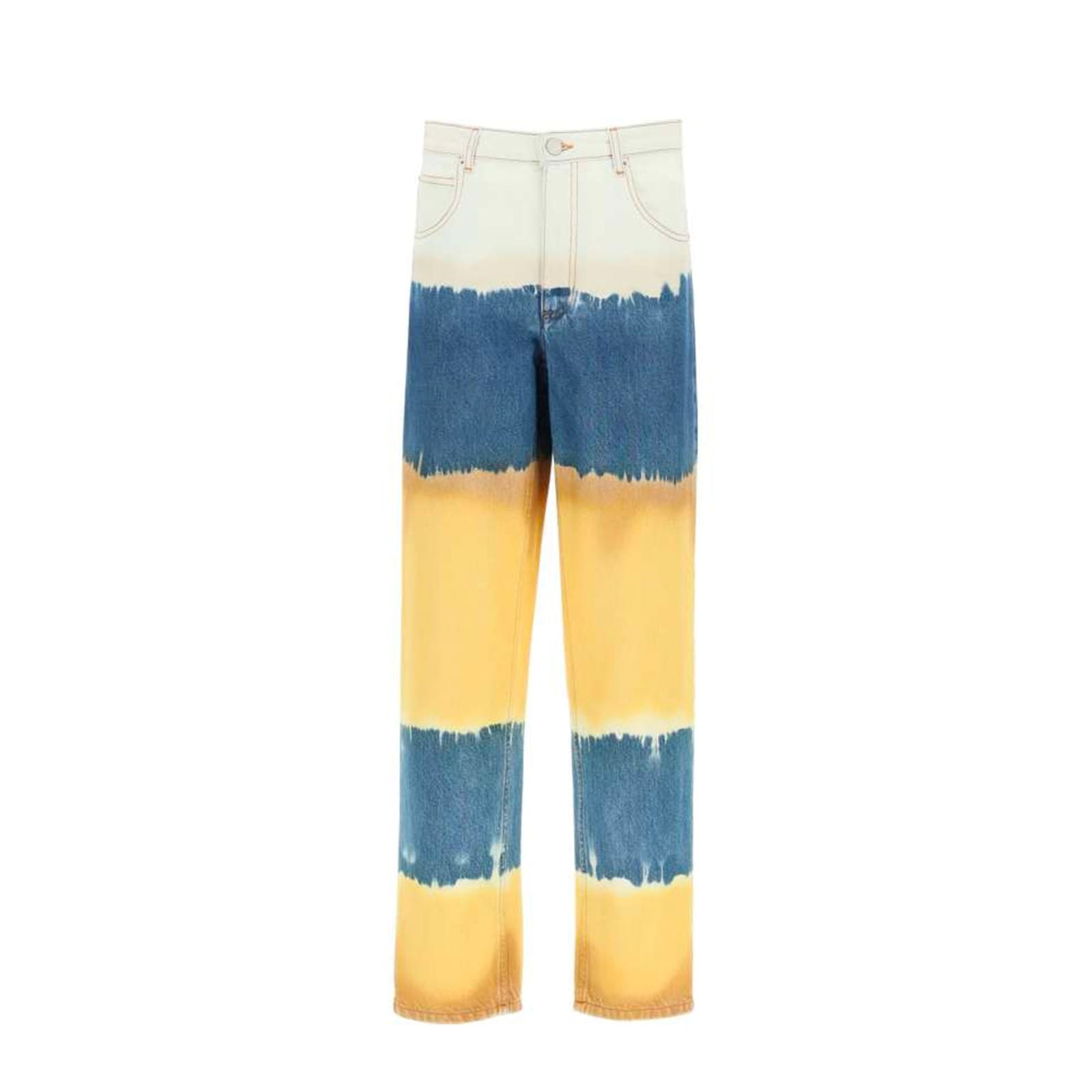 Alberta Ferretti Oceanic Tie-dye Jeans