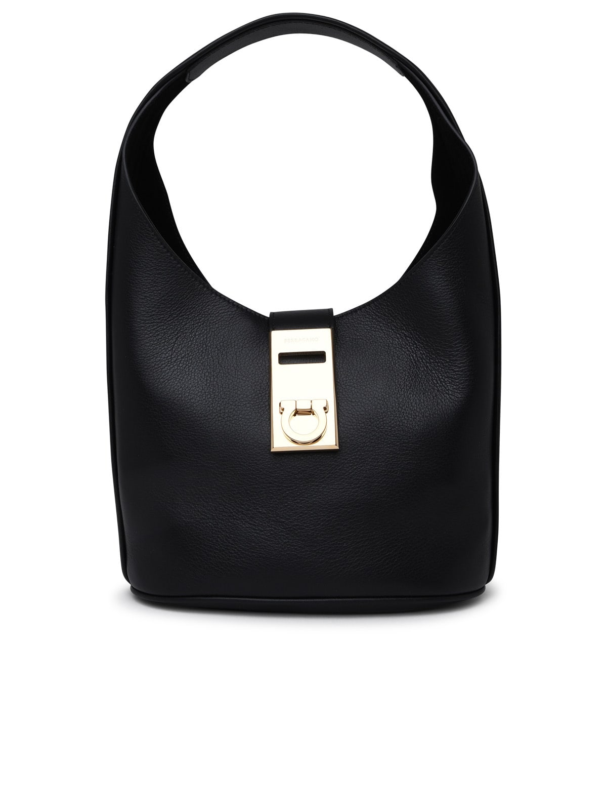 Shop Ferragamo Black Leather Bag