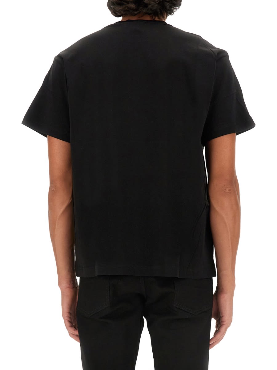 Shop Versace Jeans Couture T-shirt With Logo In Black