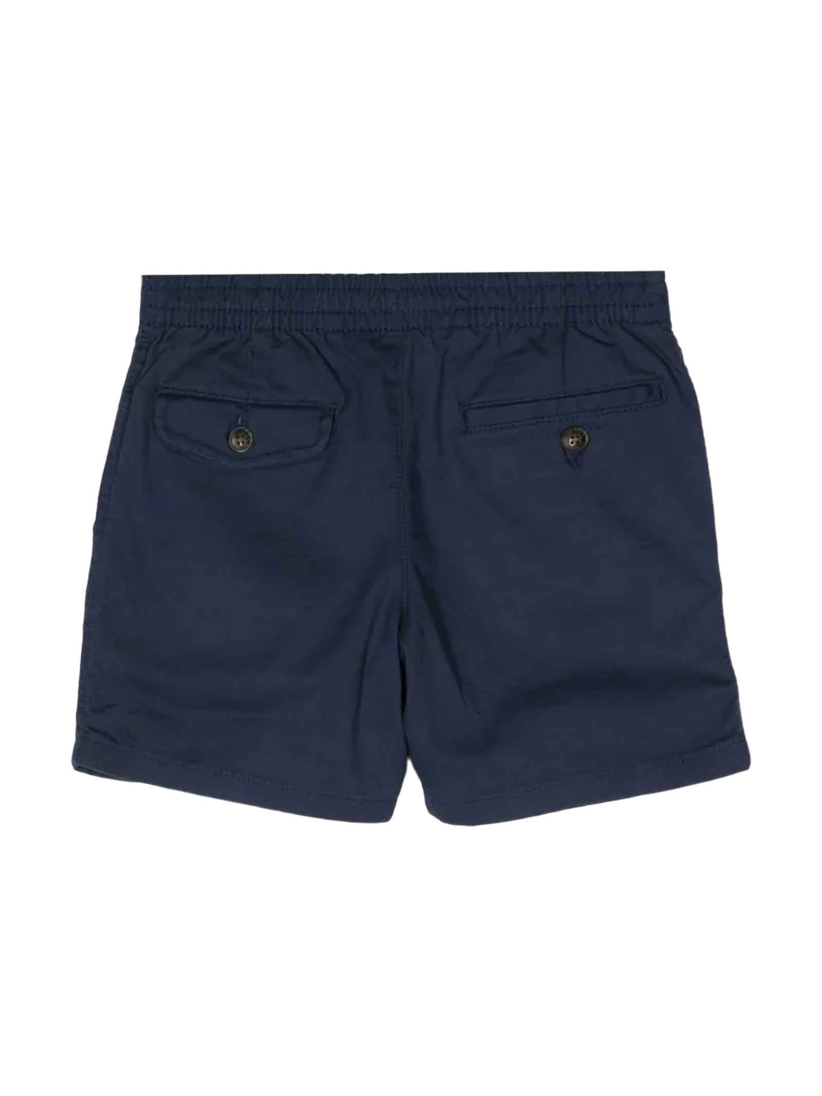 Shop Ralph Lauren Blue Shorts Boy In Navy
