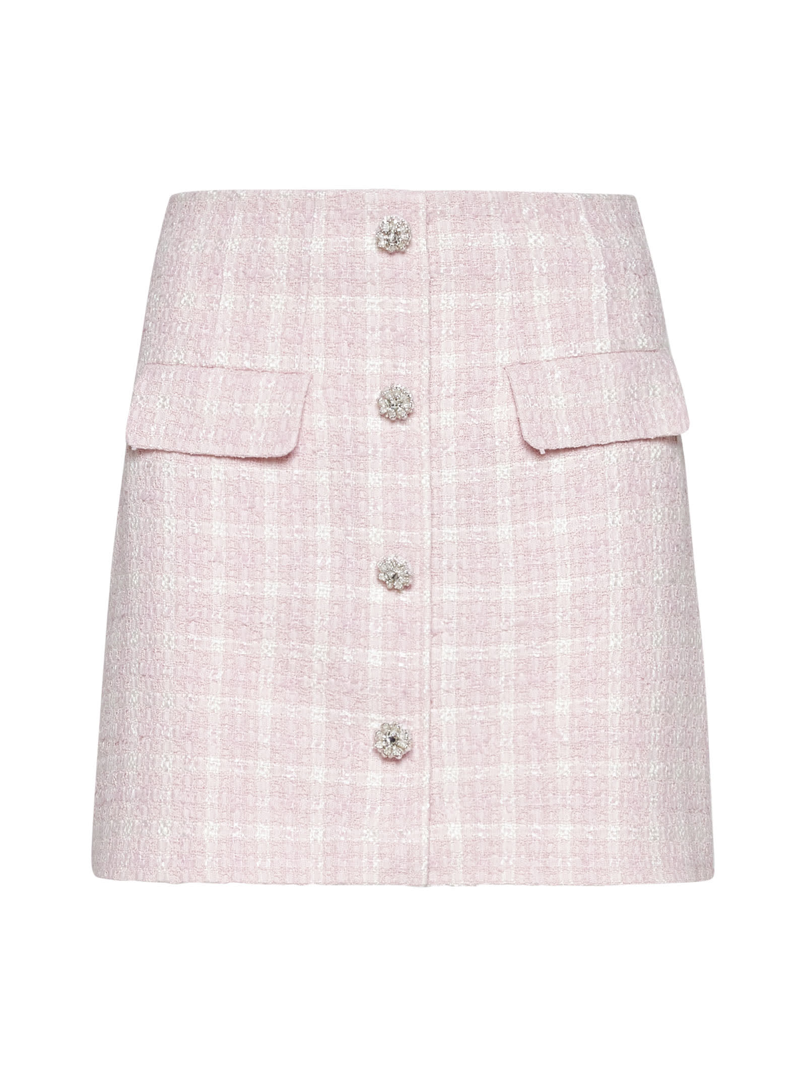Shop Self-portrait Skirt In Pink