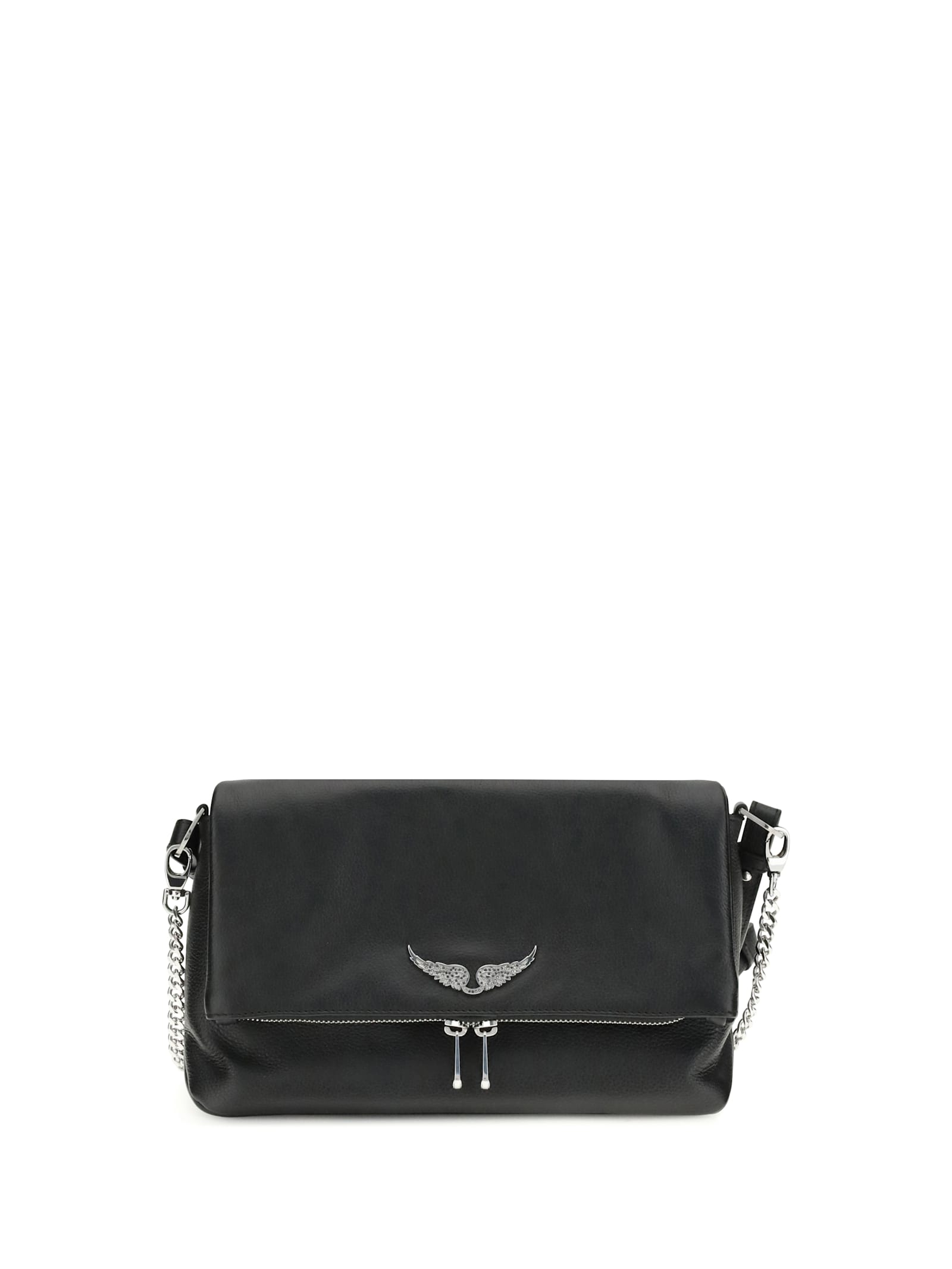 Zadig & Voltaire Rocky Ii Shoulder Bag In Black