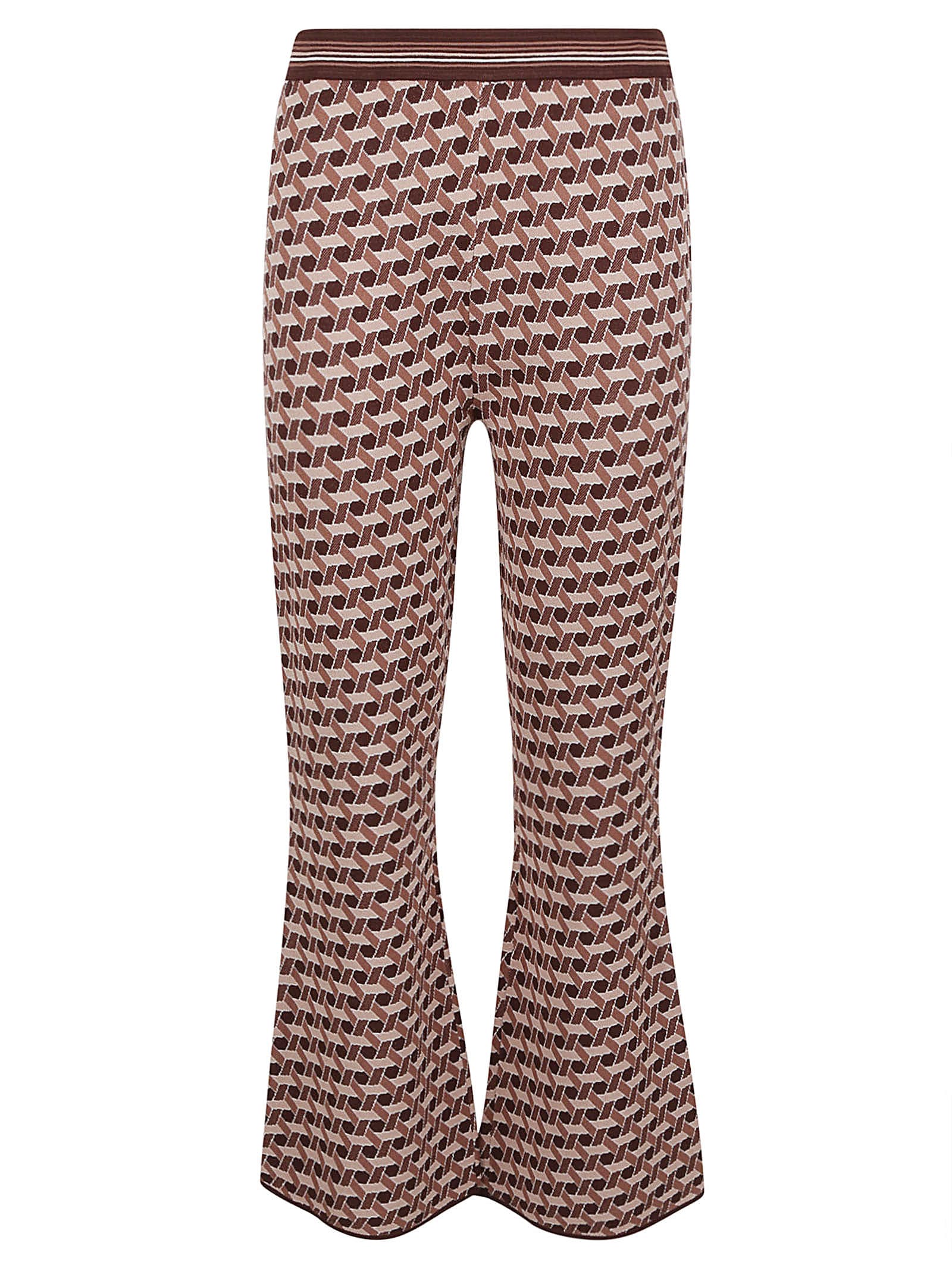 Shop Diane Von Furstenberg Trousers Beige