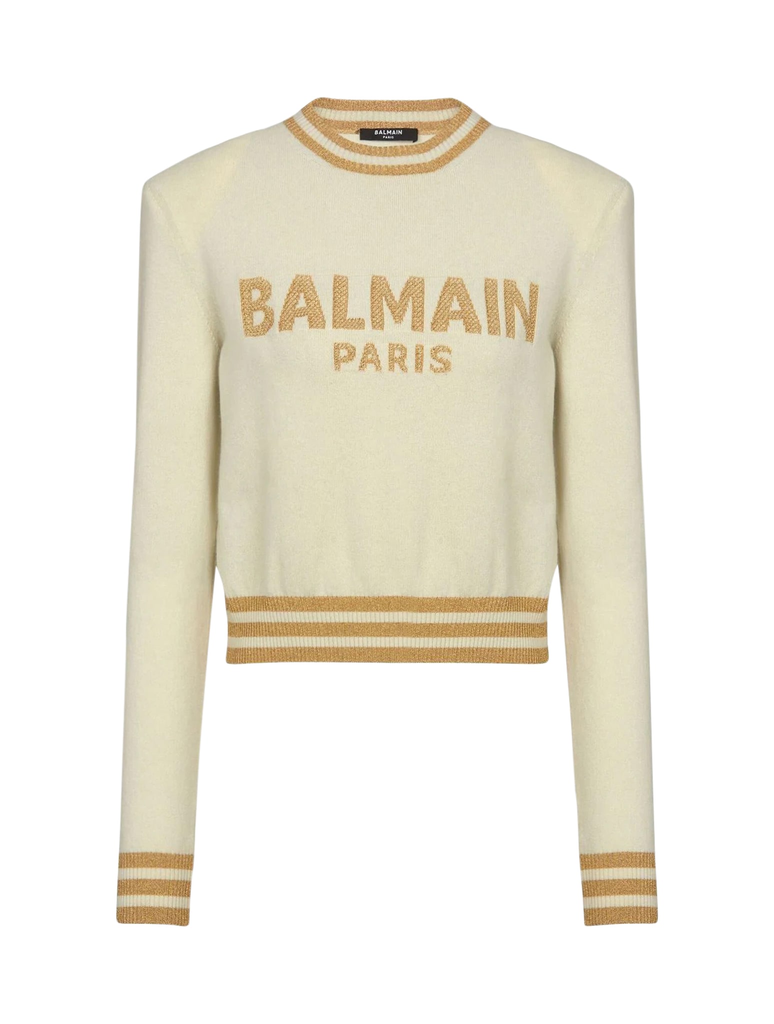 Balmain Mesh Wool & Cashmere Pullover