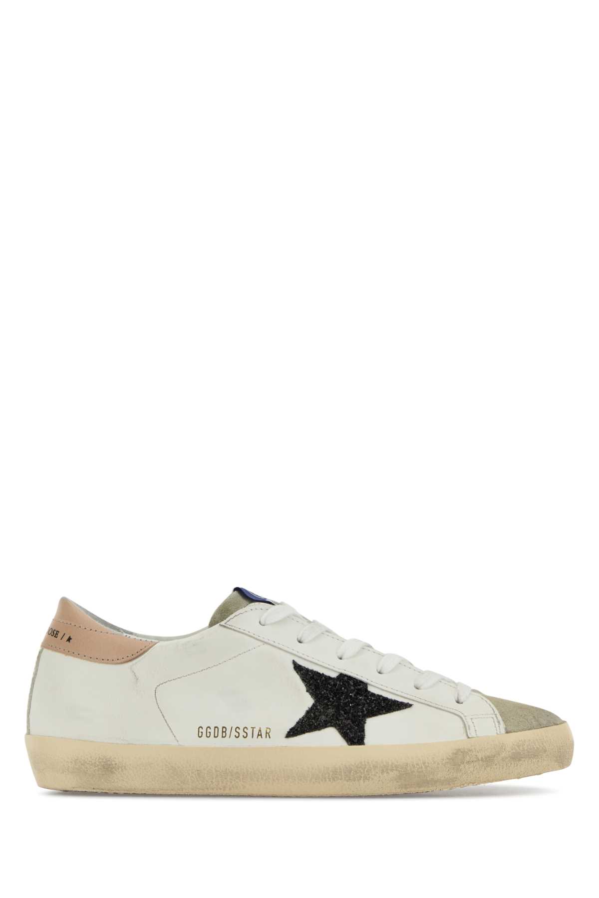 White Leather Superstar Sneakers