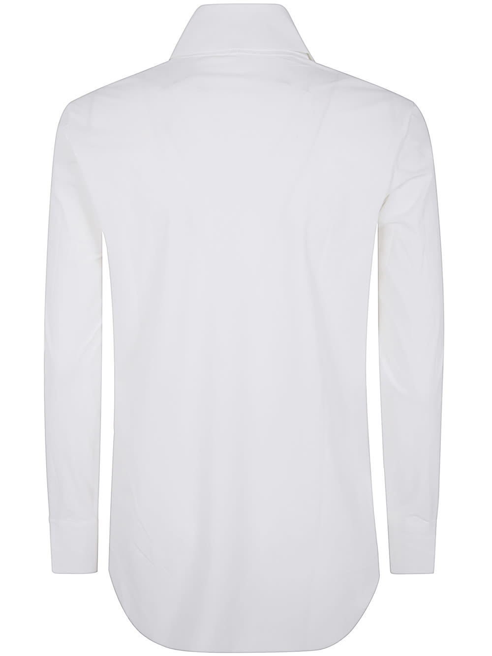 Shop La Petit Robe Di Chiara Boni Atena Slim Shirt Jersey In White