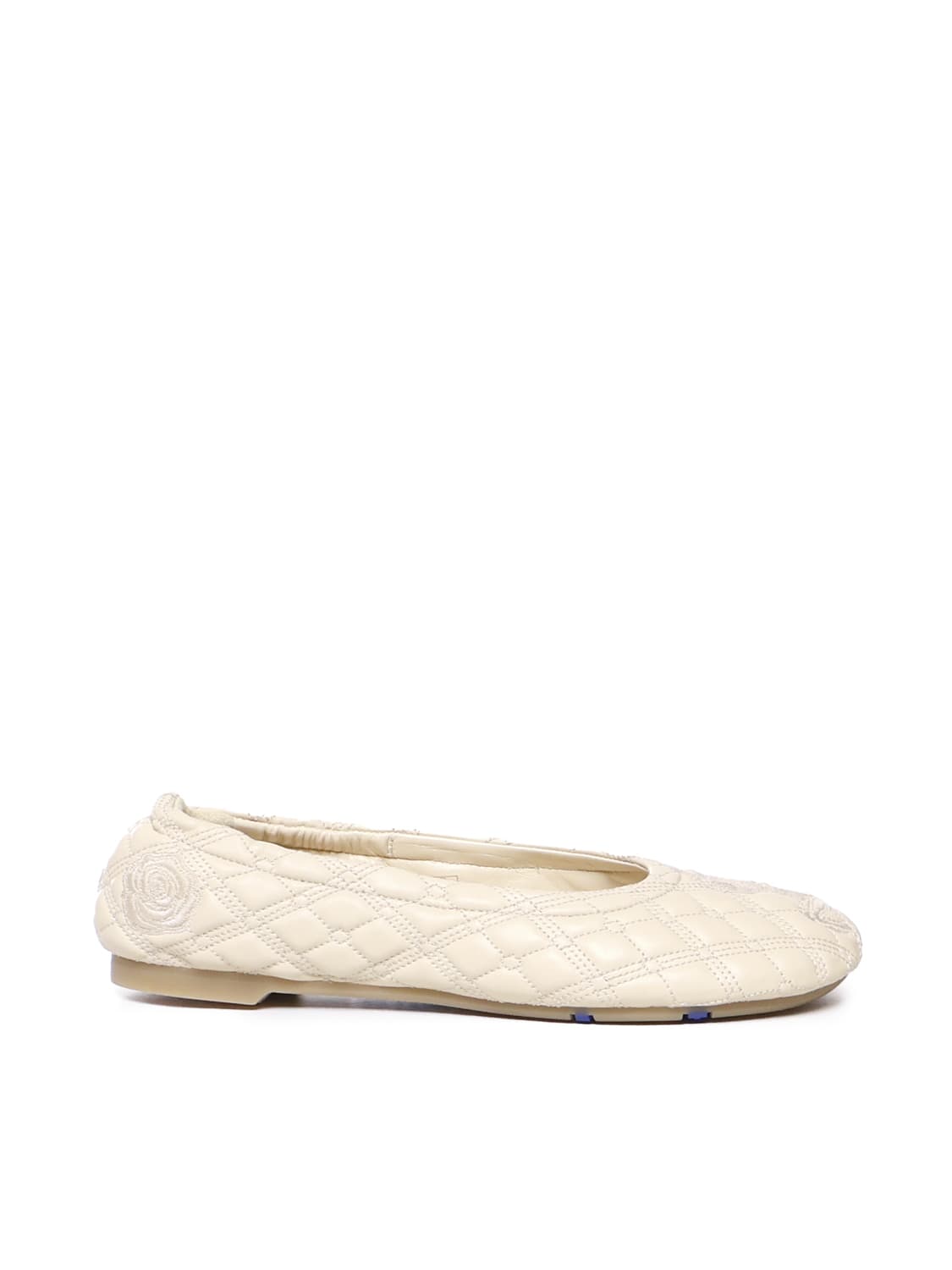 BURBERRY SADLER LEATHER BALLET SHOES 