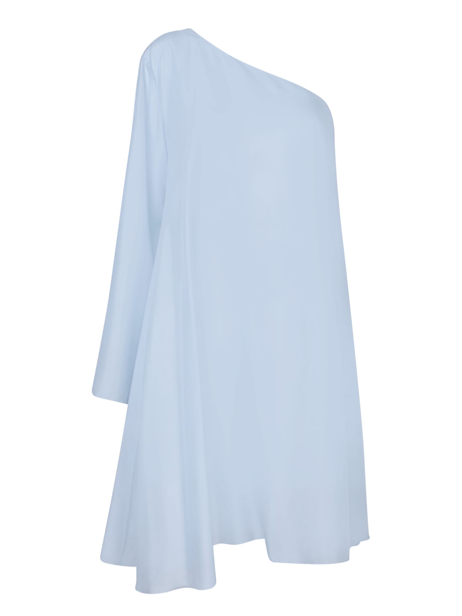 Shop Forte Forte Light Blue Habotai Mini Dress